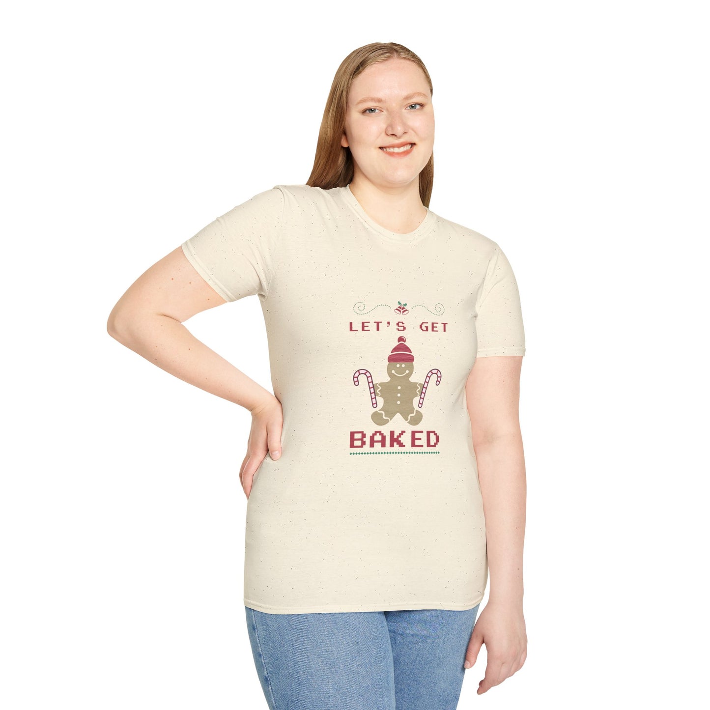 “Let’s Get Baked” Gingerbread T-Shirt – Fun Holiday Baking Tee