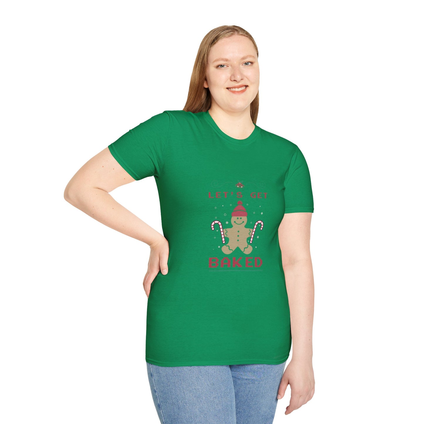 “Let’s Get Baked” Gingerbread T-Shirt – Fun Holiday Baking Tee