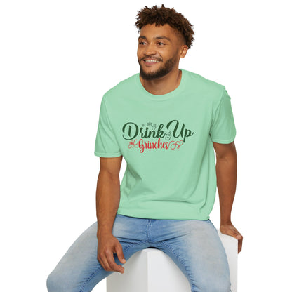 Drink Up Grinches T-Shirt – Fun Holiday Tee for Christmas Parties