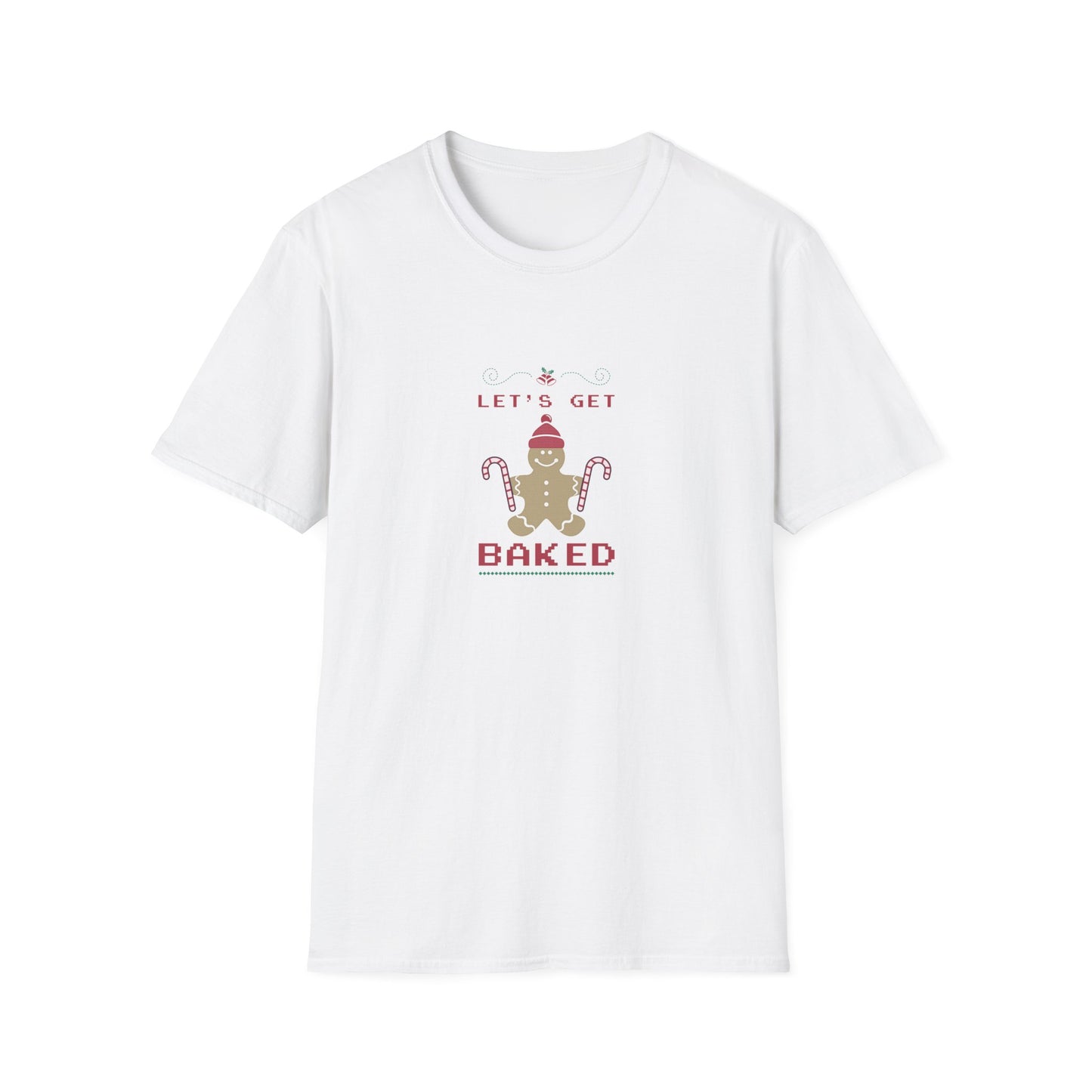 “Let’s Get Baked” Gingerbread T-Shirt – Fun Holiday Baking Tee