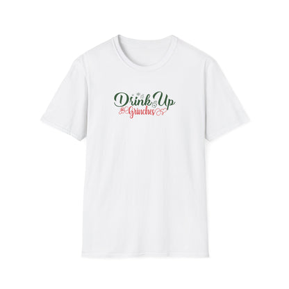 Drink Up Grinches T-Shirt – Fun Holiday Tee for Christmas Parties