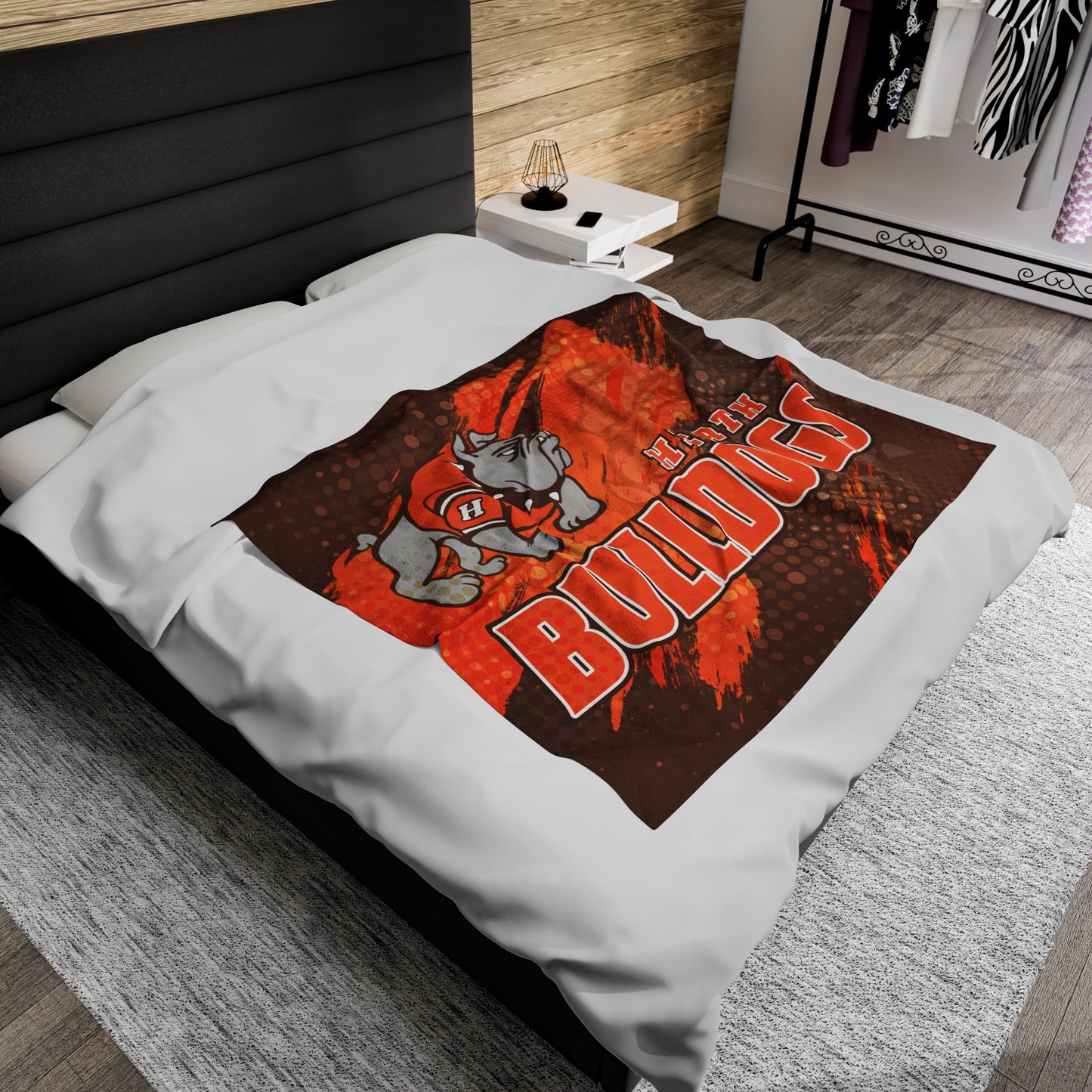 Heath High Bulldogs Plush Blanket