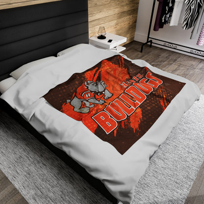 Heath High Bulldogs Plush Blanket