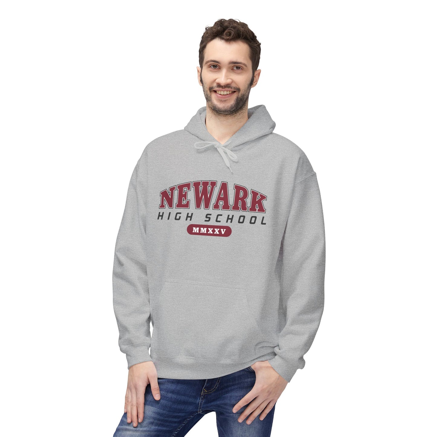 Class of 2025 Newark High Hoodie with Logo on Back