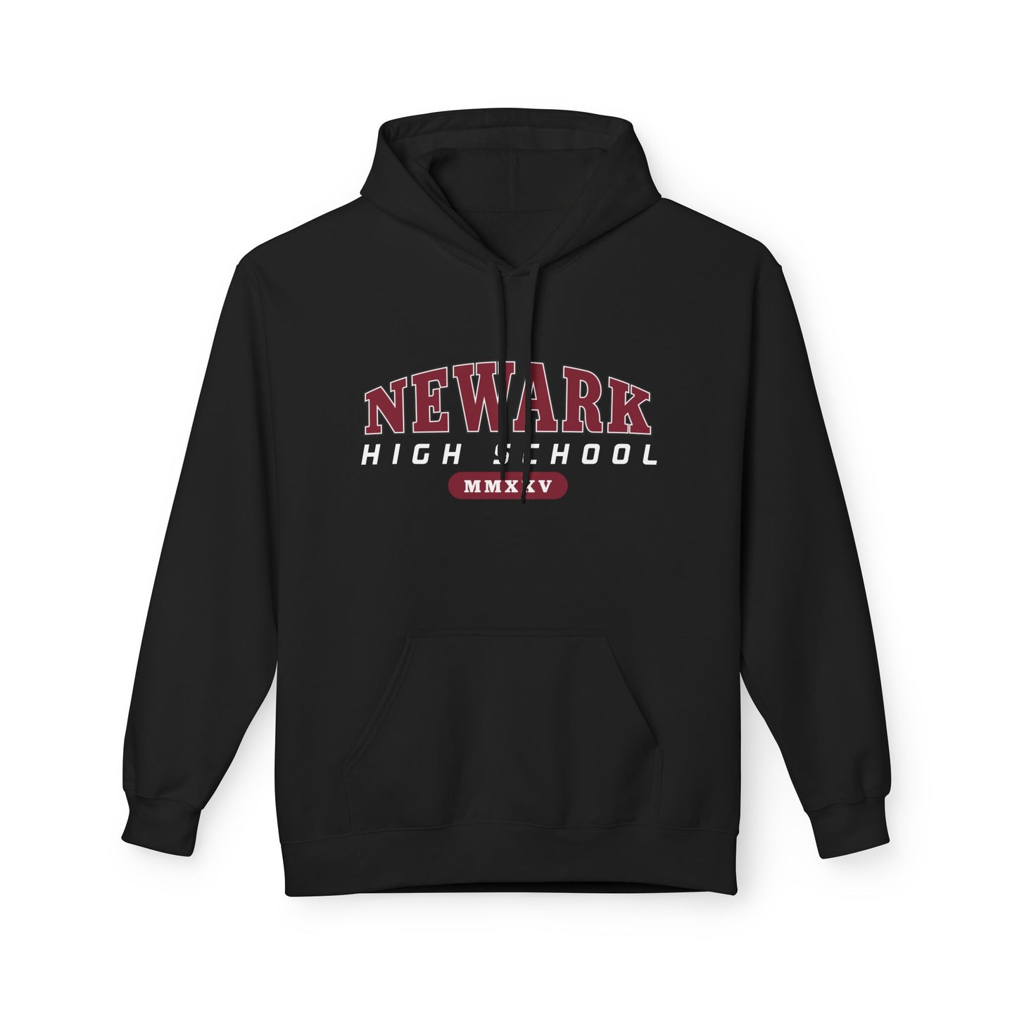 Class of 2025 Newark High Hoodie with Logo on Back