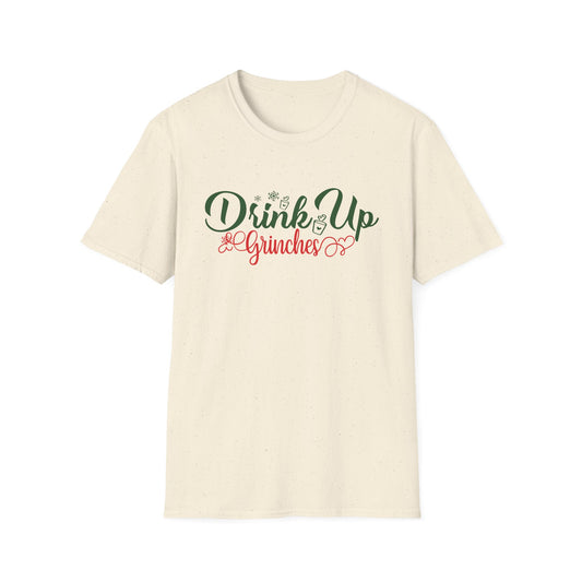 Drink Up Grinches T-Shirt – Fun Holiday Tee for Christmas Parties