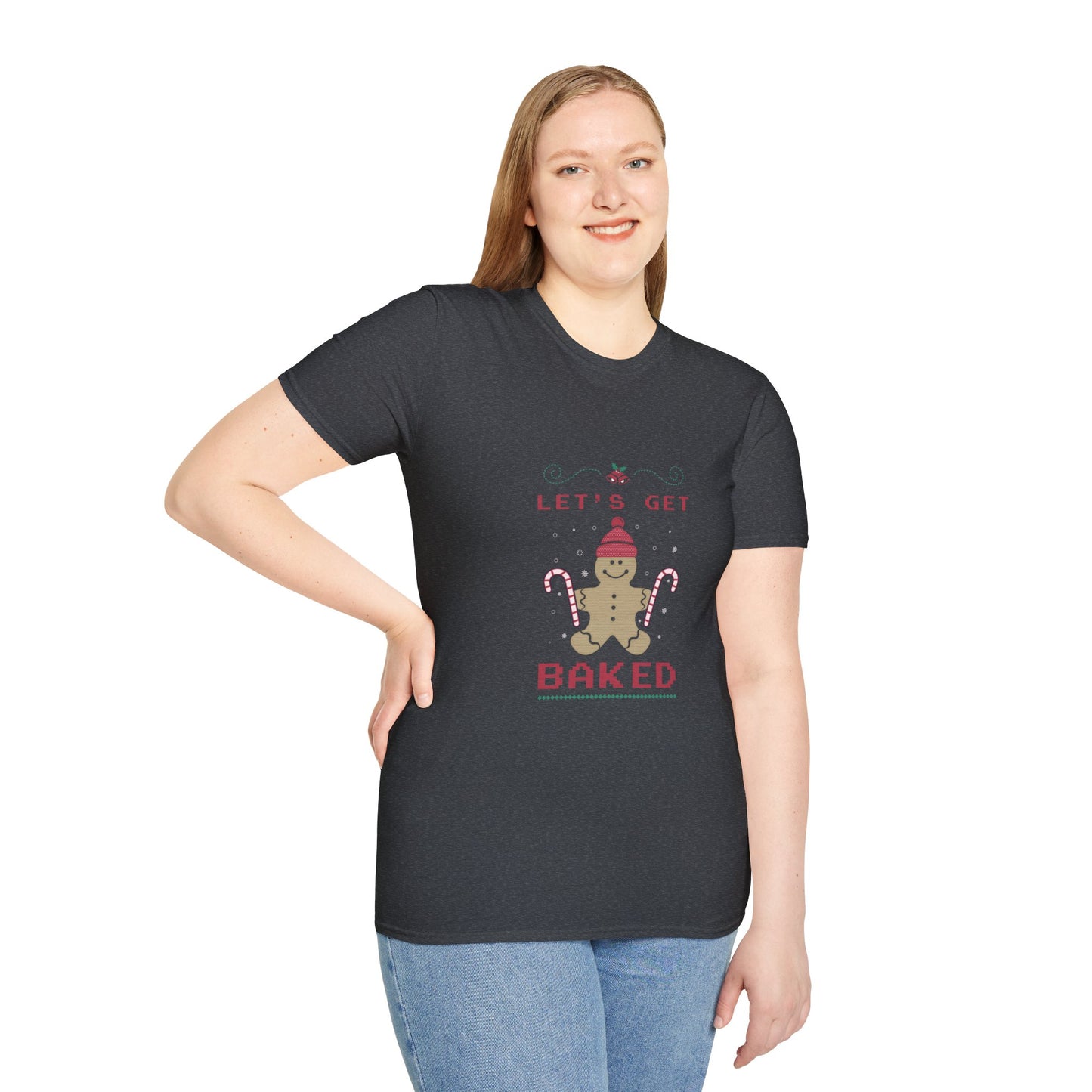 “Let’s Get Baked” Gingerbread T-Shirt – Fun Holiday Baking Tee