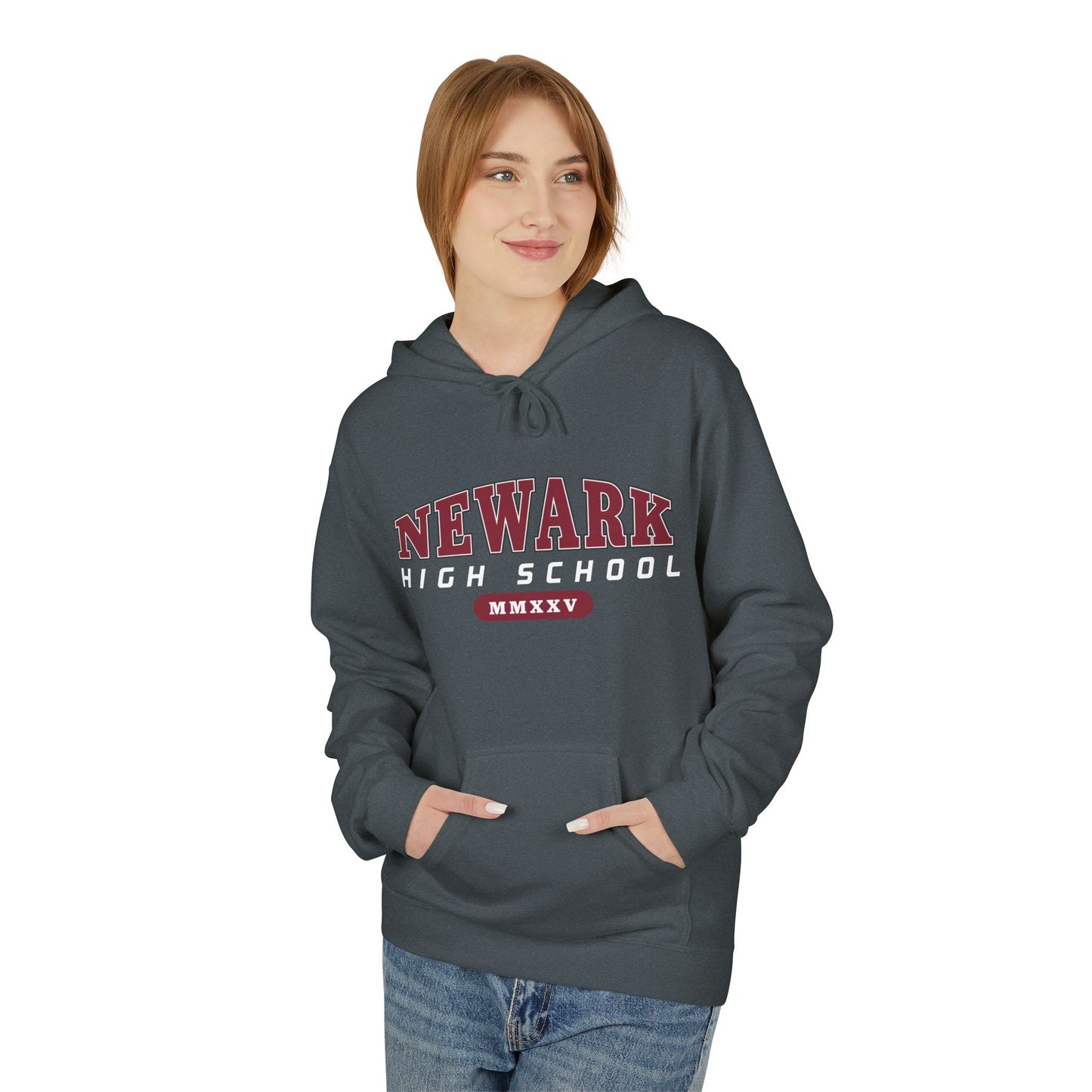 Class of 2025 Newark High Hoodie with Logo on Back