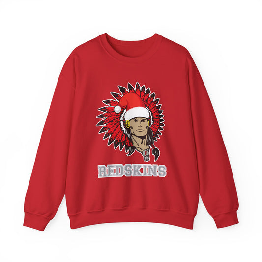 Limited Edition Sweatshirt - Utica High School Santa Hat Redskins Mascot