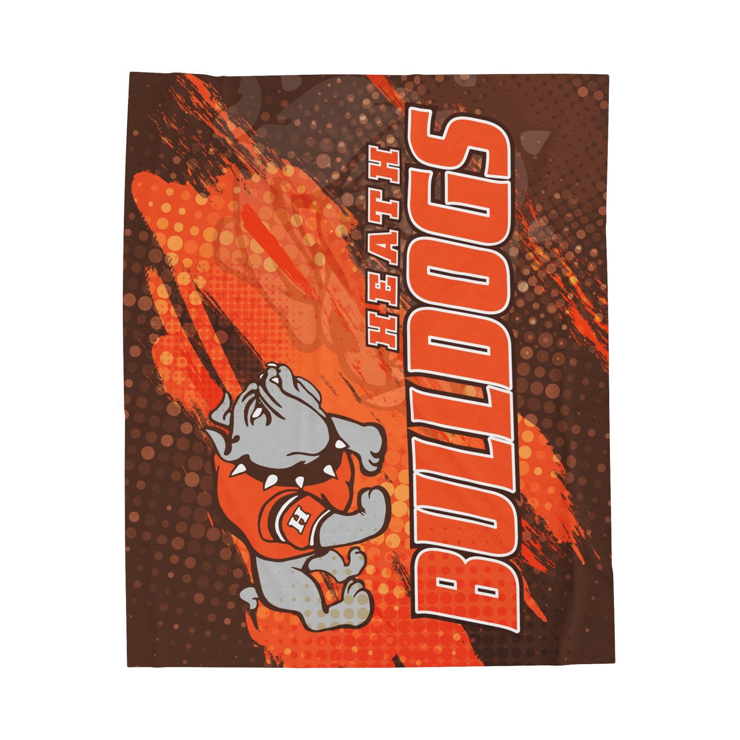 Heath High Bulldogs Plush Blanket