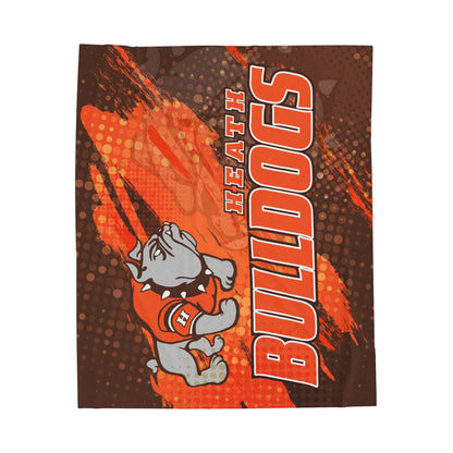 Heath High Bulldogs Plush Blanket