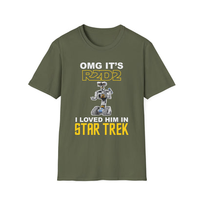 OMG It’s R2D2 – I Loved Him in Star Trek Funny Sci-Fi Mashup T-Shirt