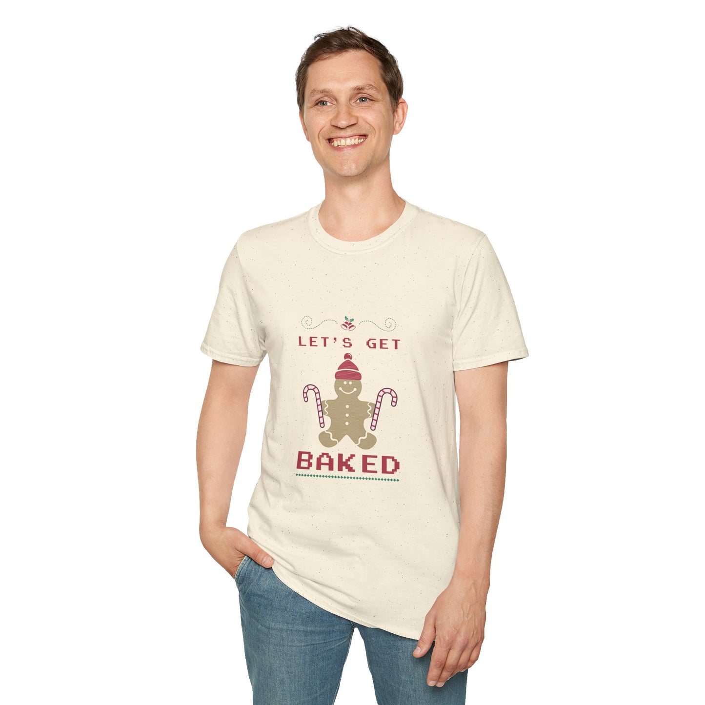 “Let’s Get Baked” Gingerbread T-Shirt – Fun Holiday Baking Tee