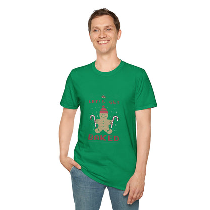 “Let’s Get Baked” Gingerbread T-Shirt – Fun Holiday Baking Tee