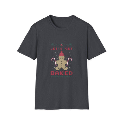 “Let’s Get Baked” Gingerbread T-Shirt – Fun Holiday Baking Tee