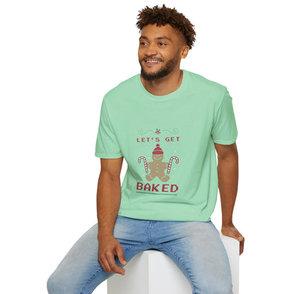 “Let’s Get Baked” Gingerbread T-Shirt – Fun Holiday Baking Tee