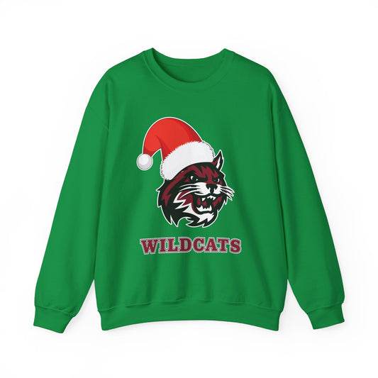 Limited Edition Sweatshirt - Newark High School Santa Hat Wildcats Mascot