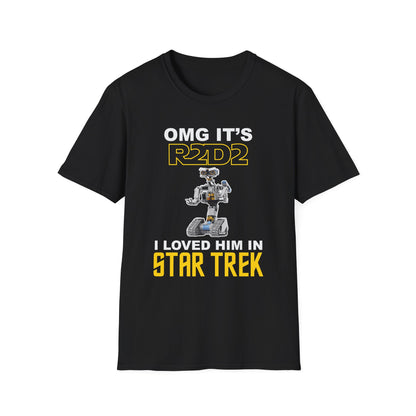 OMG It’s R2D2 – I Loved Him in Star Trek Funny Sci-Fi Mashup T-Shirt