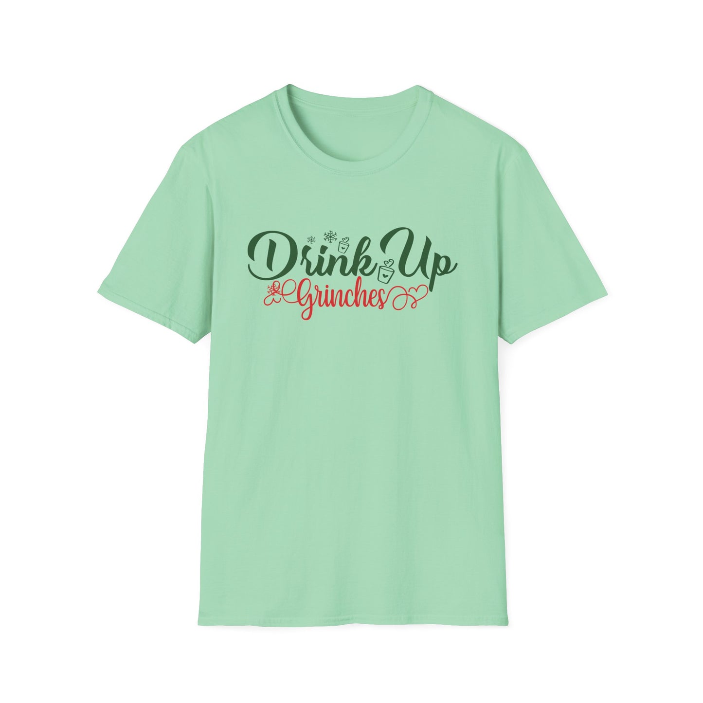 Drink Up Grinches T-Shirt – Fun Holiday Tee for Christmas Parties