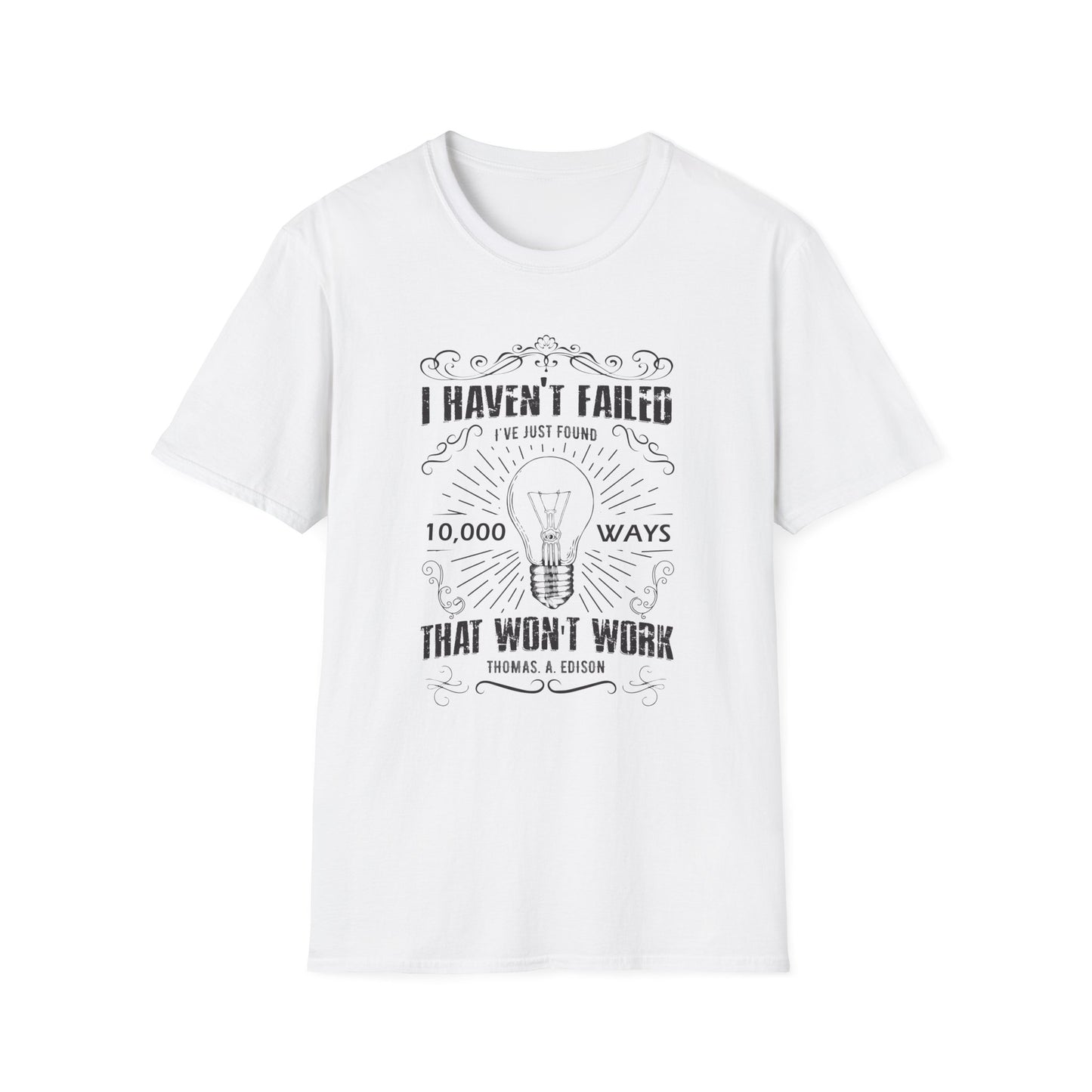 Retro I Haven’t Failed Vintage Tape Distressed Graphic T-Shirt