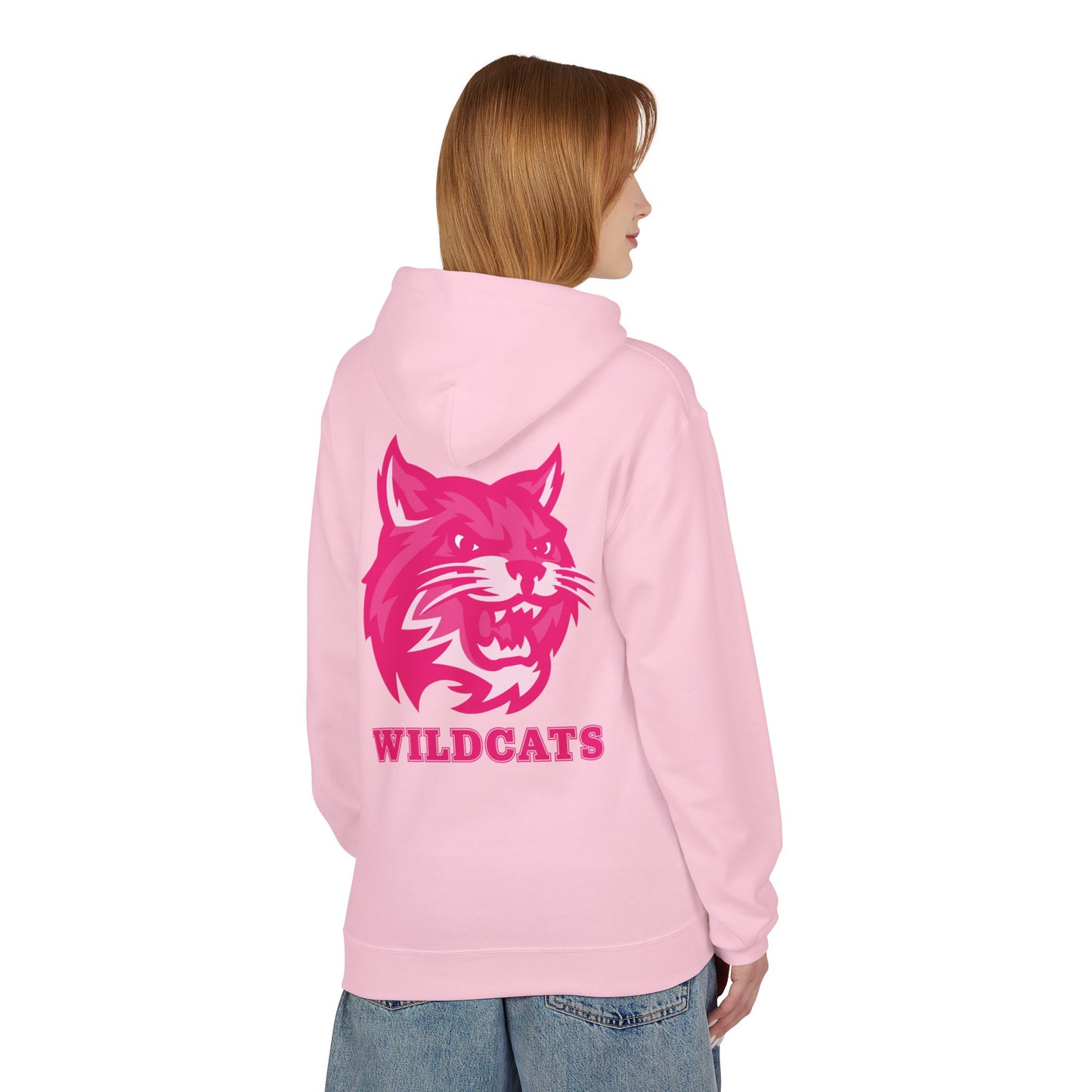 Pink on Pink Class of 2025 Newark High Hoodie with Logo on Back