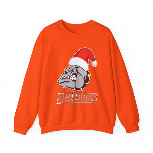 Limited Edition Sweatshirt - Heath High School Santa Hat Bulldogs Mascot