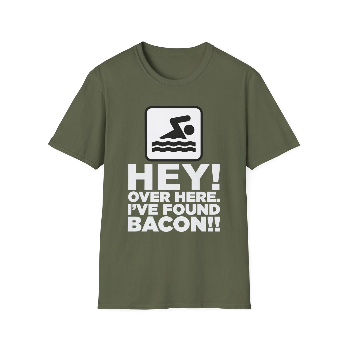 Hey! Over Here, I’ve Found Bacon! Funny Swimming Graphic T-Shirt