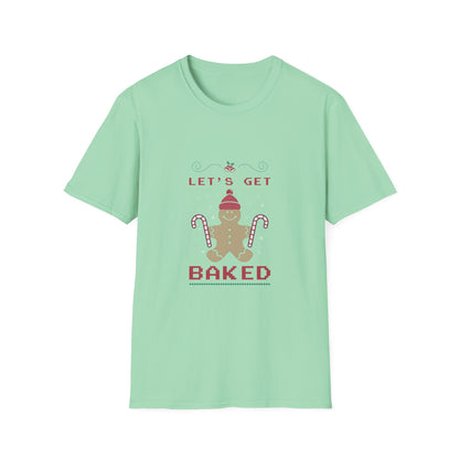 “Let’s Get Baked” Gingerbread T-Shirt – Fun Holiday Baking Tee