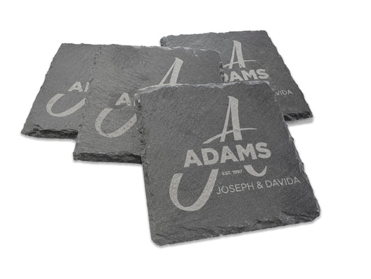 Slate Custom Coasters Set of 4