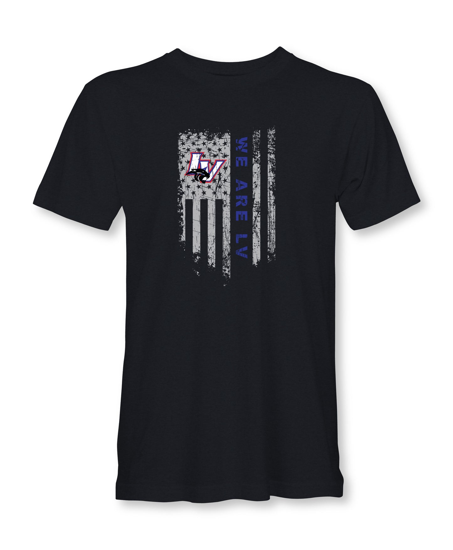 American Flag “We Are LV” School Spirit Shirt – Licking Valley Panthers Pride Tee