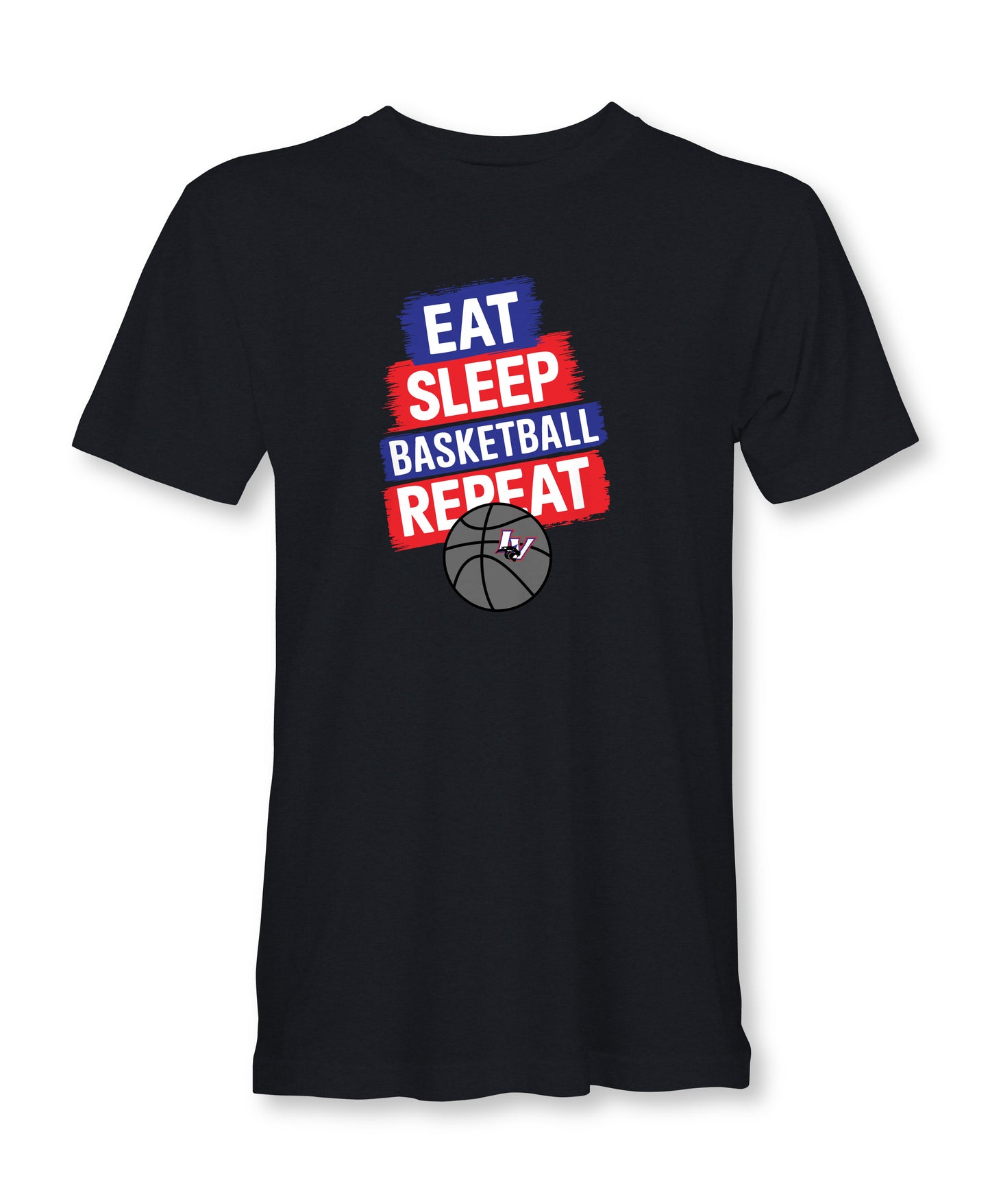 Eat Sleep Panther Basketball Licking Valley High School Spirit T-Shirt