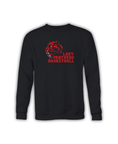 Crewneck Sweatshirt with Panther - Licking Valley Lady Panthers