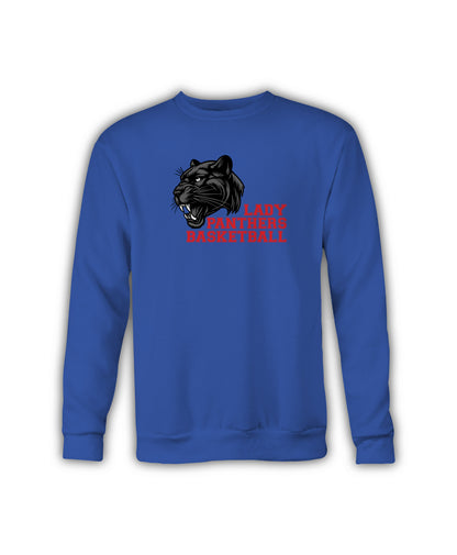 Crewneck Sweatshirt with Panther - Licking Valley Lady Panthers