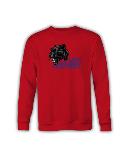 Crewneck Sweatshirt with Panther - Licking Valley Lady Panthers