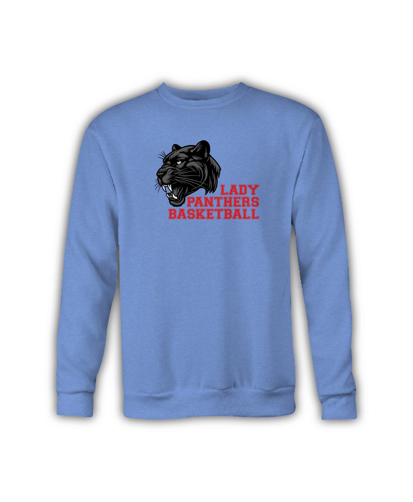 Crewneck Sweatshirt with Panther - Licking Valley Lady Panthers