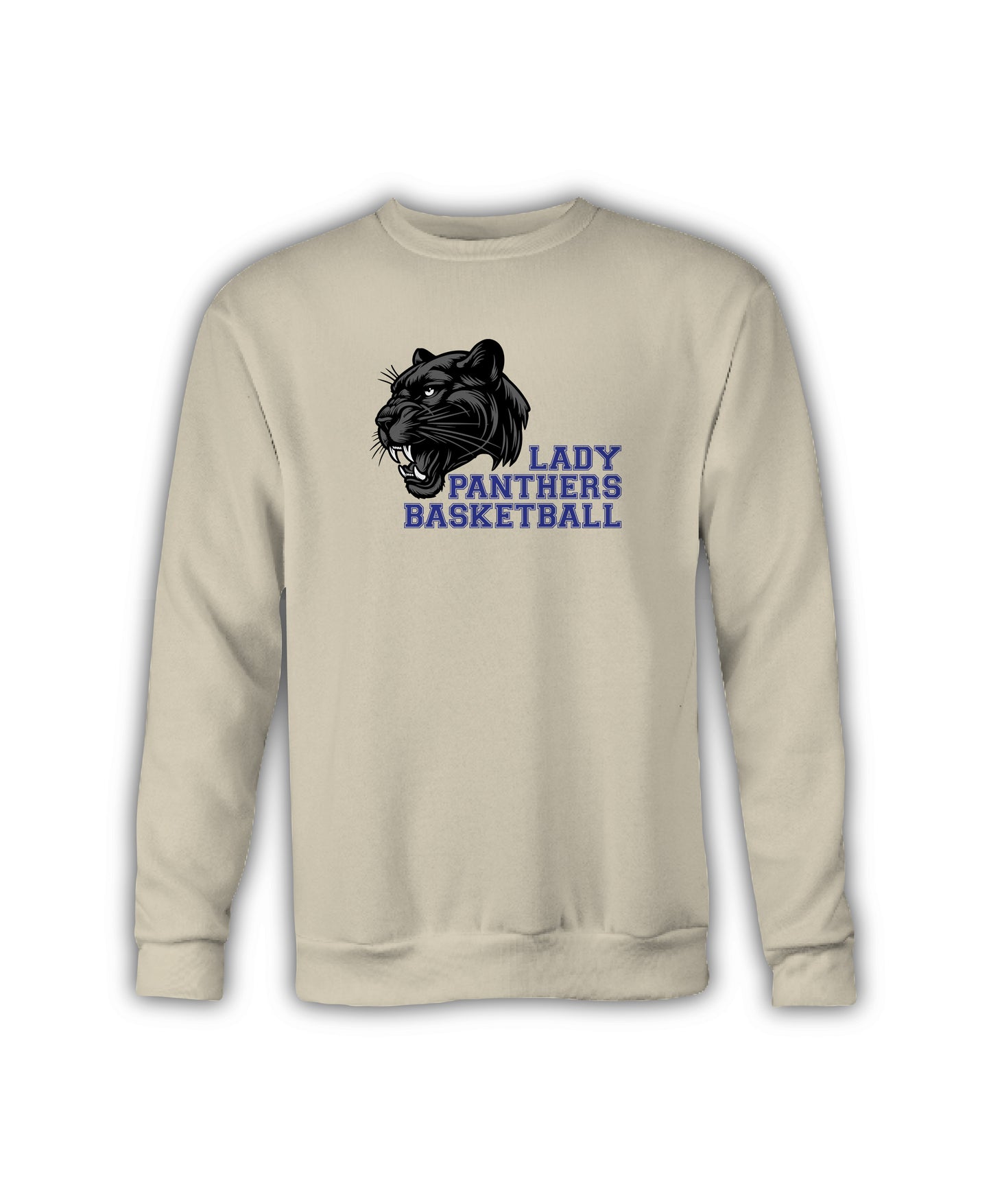 Crewneck Sweatshirt with Panther - Licking Valley Lady Panthers